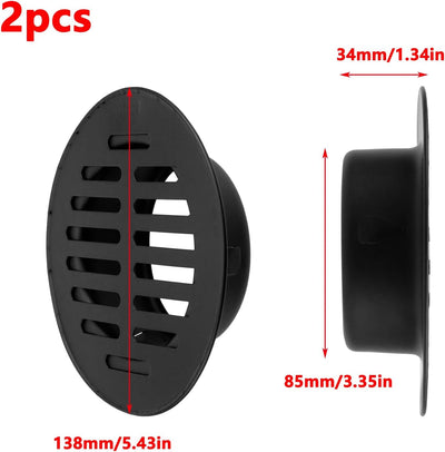 Cubierta drenaje acero inox para patio techo 3.35pulg 2uds