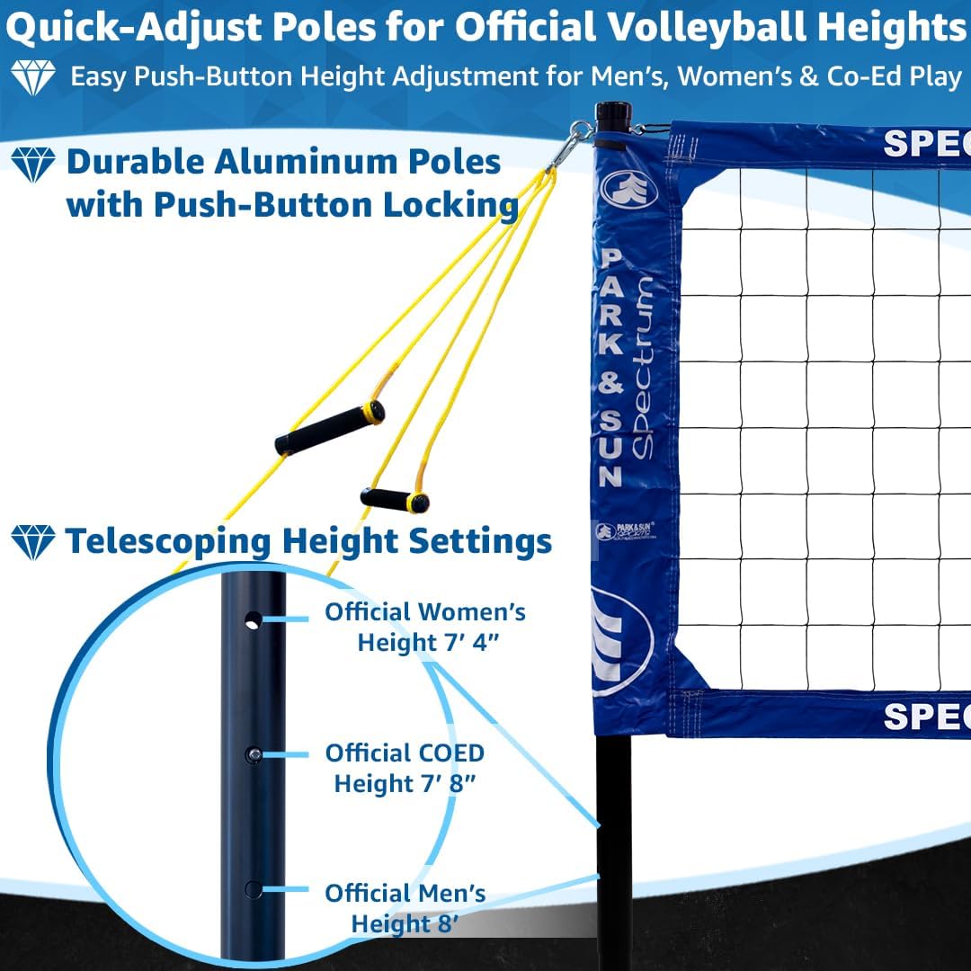 Sistema red voleibol profesional ajustable exterior