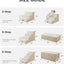 Escaleras para perros y gatos 4 escalones espuma 35d beige