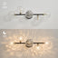 Aplique baño luces regulables 5 luces latón negro