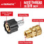 Set 4 adaptadores M22 a 3/8" 5000 PSI