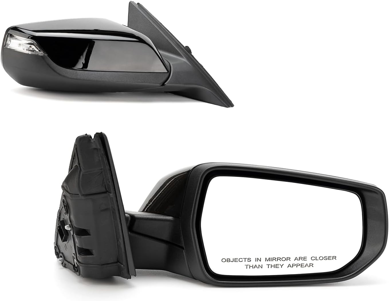 Espejo 3 pines puerta derecha Chevy Malibu 16-22 Negro