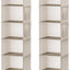 Organiz. colgante armario 6 estantes beige 2 pack