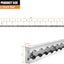 Sistema amarre riel L-Track 48" aluminio camion