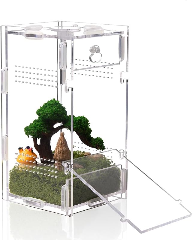 Recinto acrílico terrario 3.3x3.7x7pulg para tarántula