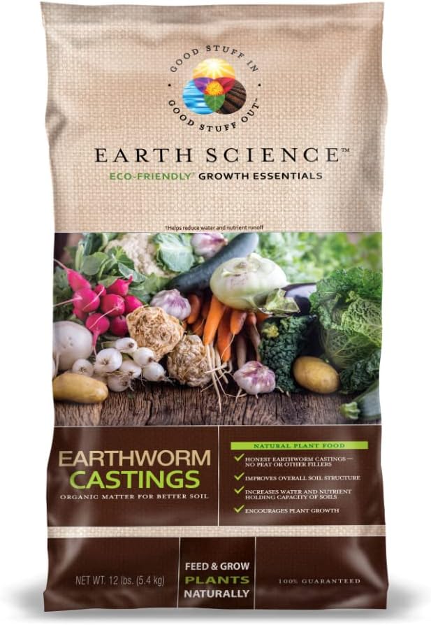 Fundiciones lombrices tierra fertilizante vegetal 12lb