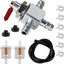 Válvula combustible corte Scag 1/4" acero con kit filtro