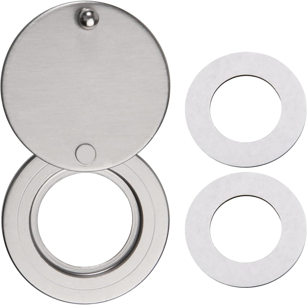 Cubierta mirilla latón macizo autoadhesiva para puerta 5/8pulg