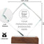 Trofeo cristal personalizado con base madera placas grabadas