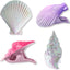 Clips toalla playa silla 4 pzas color rosa