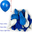 100 Globos Látex 12pulg Blanco y Azul Claro