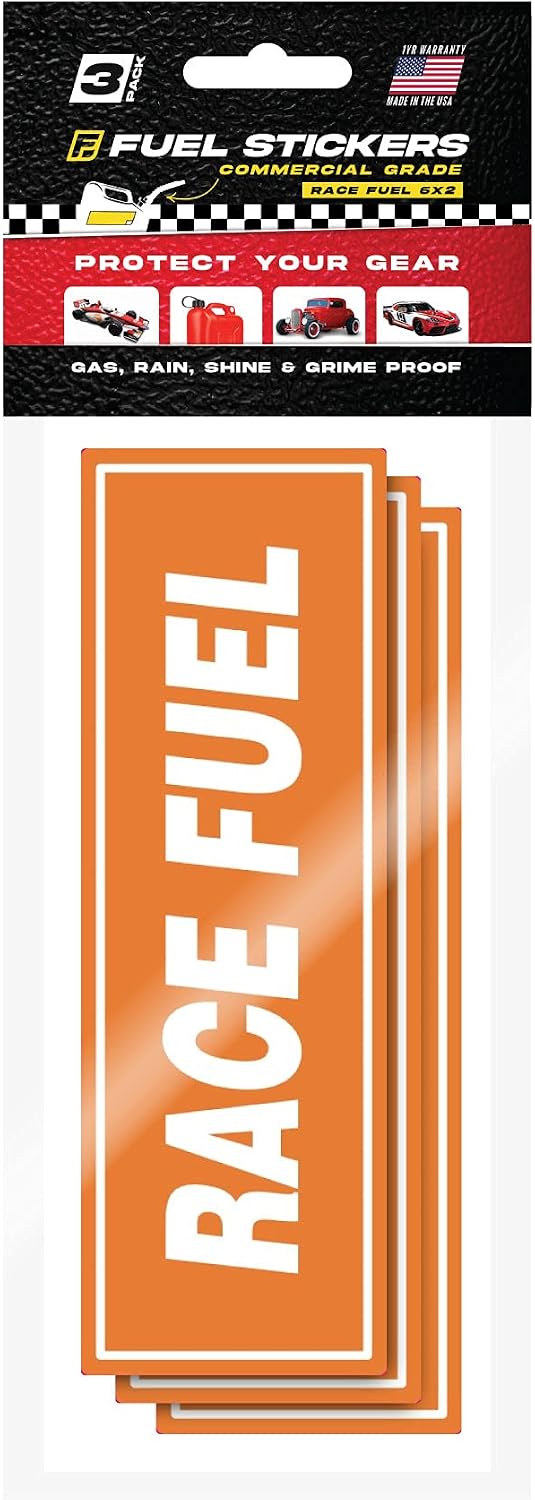 Etiqueta combustible para latas gasolina y tanques