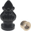 Perilla lámpara 1-3/8" cubierta decorativa retro negro