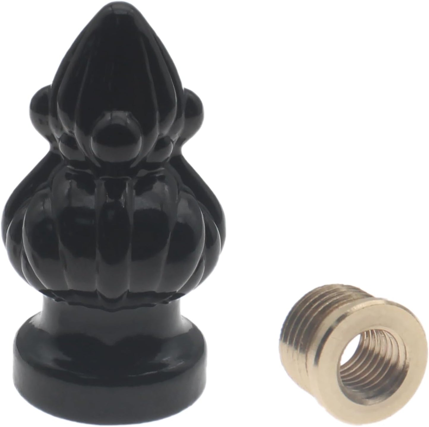 Perilla lámpara 1-3/8" cubierta decorativa retro negro