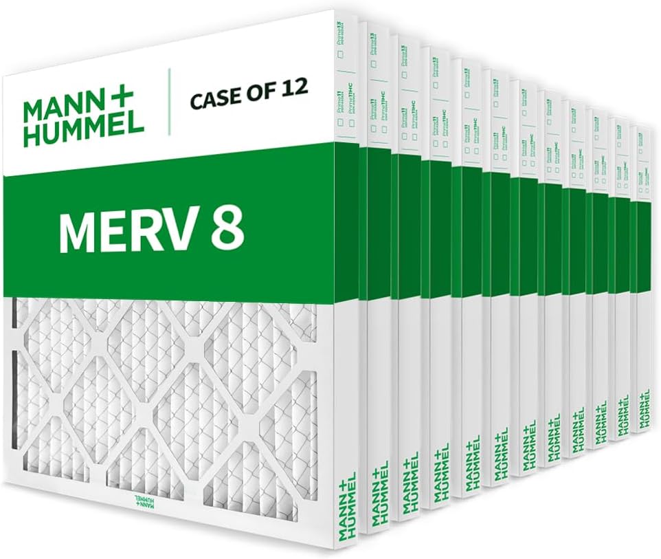 Filtros aire MERV 8 16x20pulg calefacción caja 12