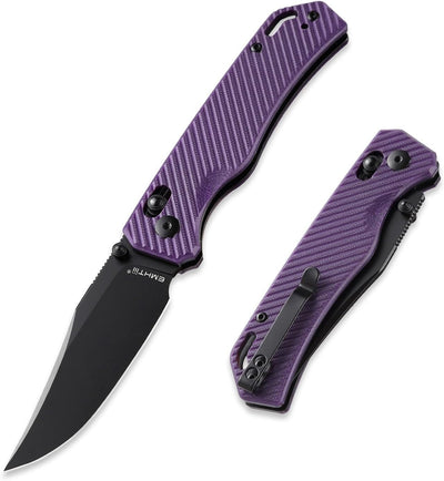 Navaja bolsillo plegable acero D2 clip reversible mango G10