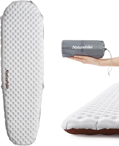Colchoneta inflable ultraligera camping 8 capas aluminio