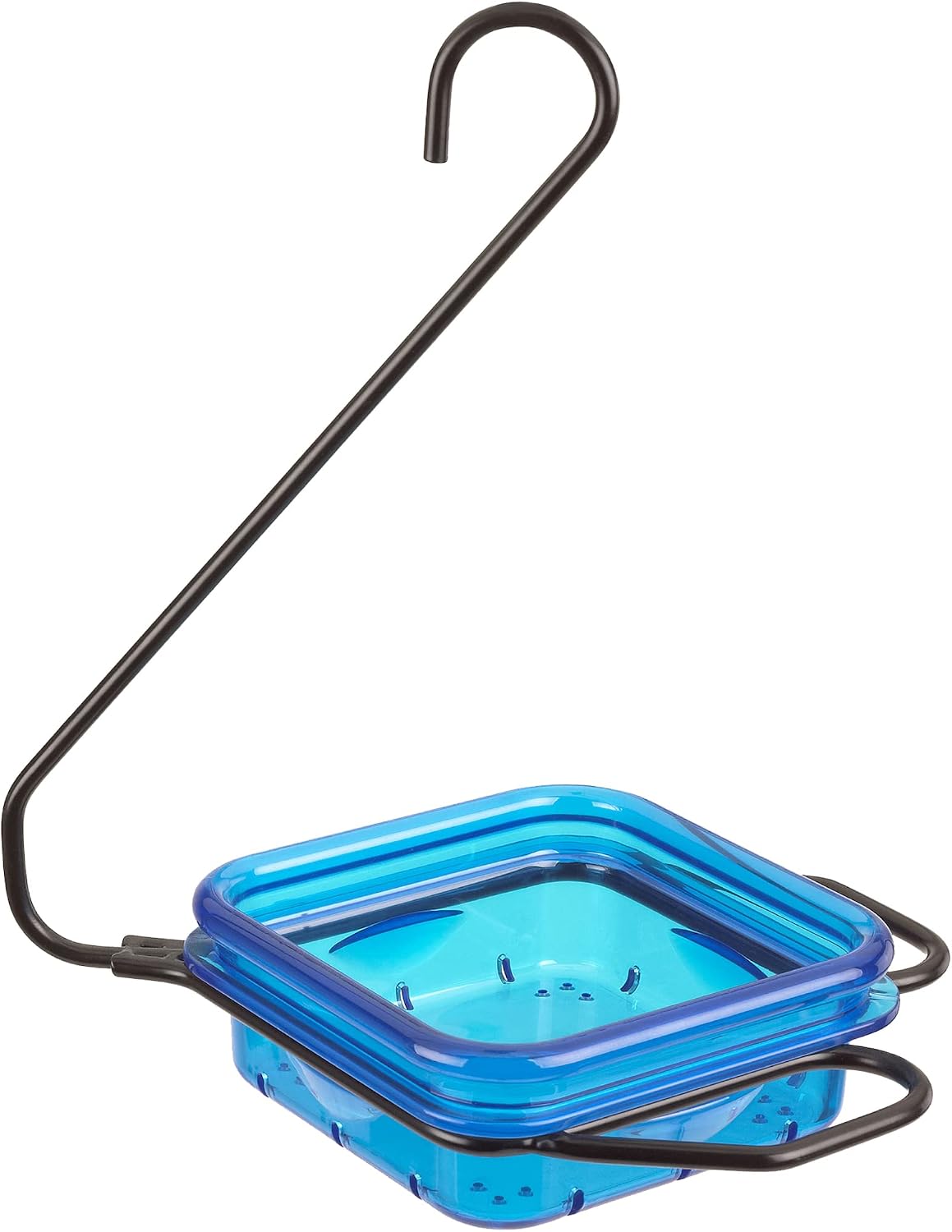 Comedero para pájaros color azul