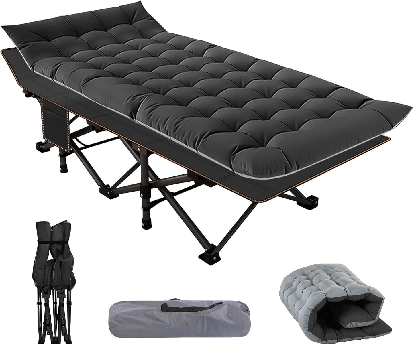 Catre plegable con colchón para adultos camping oficina