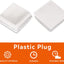 Tapón cuadrado plástico blanco 2pulg 10uds
