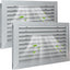 Rejilla ventilación puerta aluminio con aletas