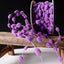 Cinta ribete pompón difuso alambre 25yardas lavanda