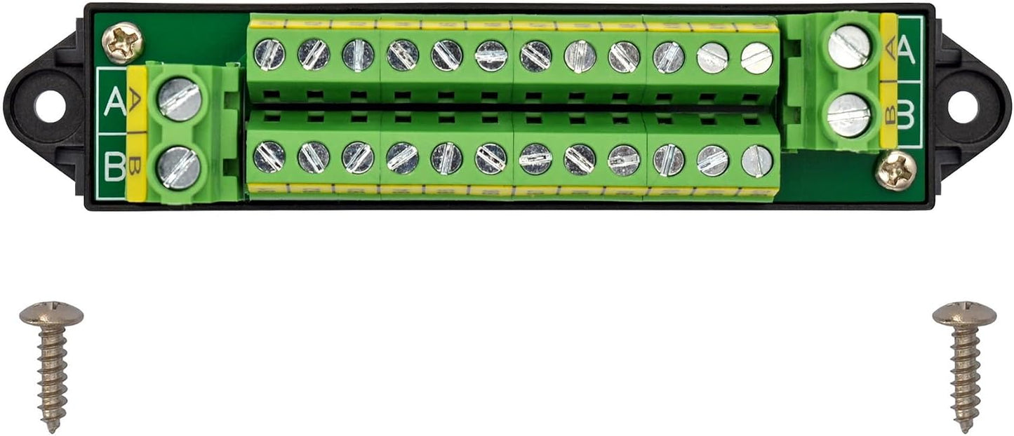 Módulo distribución terminales 30A 300V 2x12 pos D-1659GP