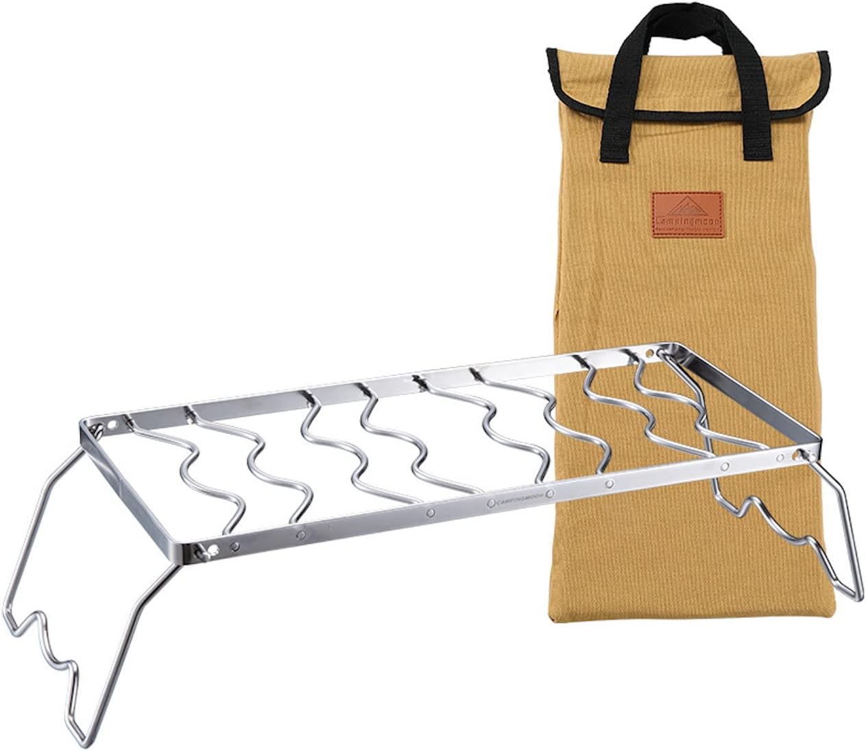 Soporte plegable ollas acero inox 304 ajustable 17.7"
