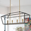 Lámpara colgante de 4 luces para isla cocina ajustable