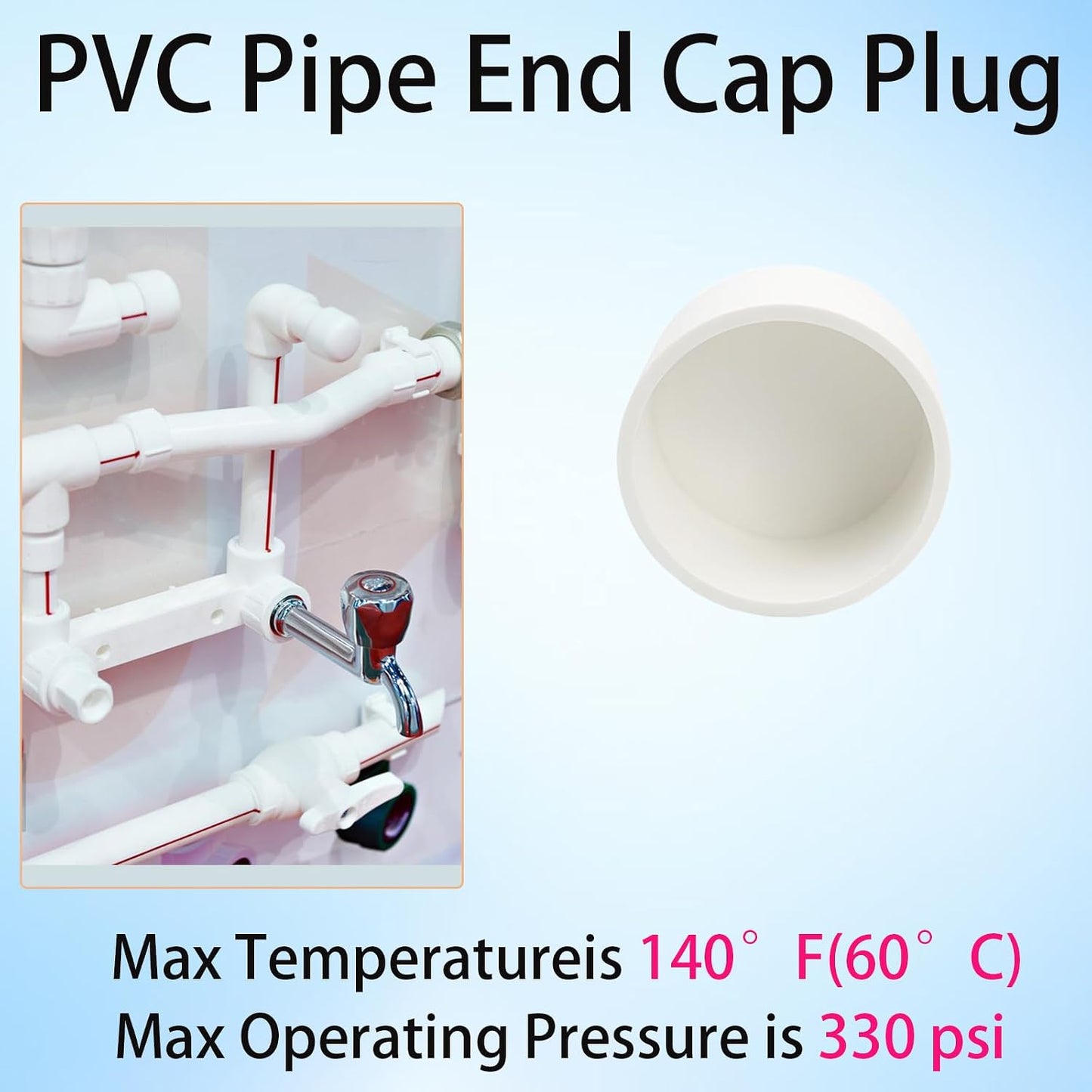Conector tubería PVC 3pulg para muebles construcción