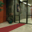Tapete 150 entrada principal con recogedor agua Burgundy