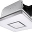 Ventilador techo baño con luz LED regulable 15W