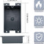 Caja eléctrica 8" cúbicas PVC ETL AWG