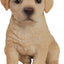 Estatua perro cachorro amarillo