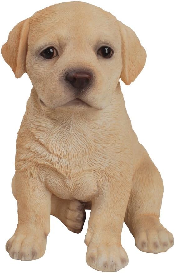 Estatua perro cachorro amarillo