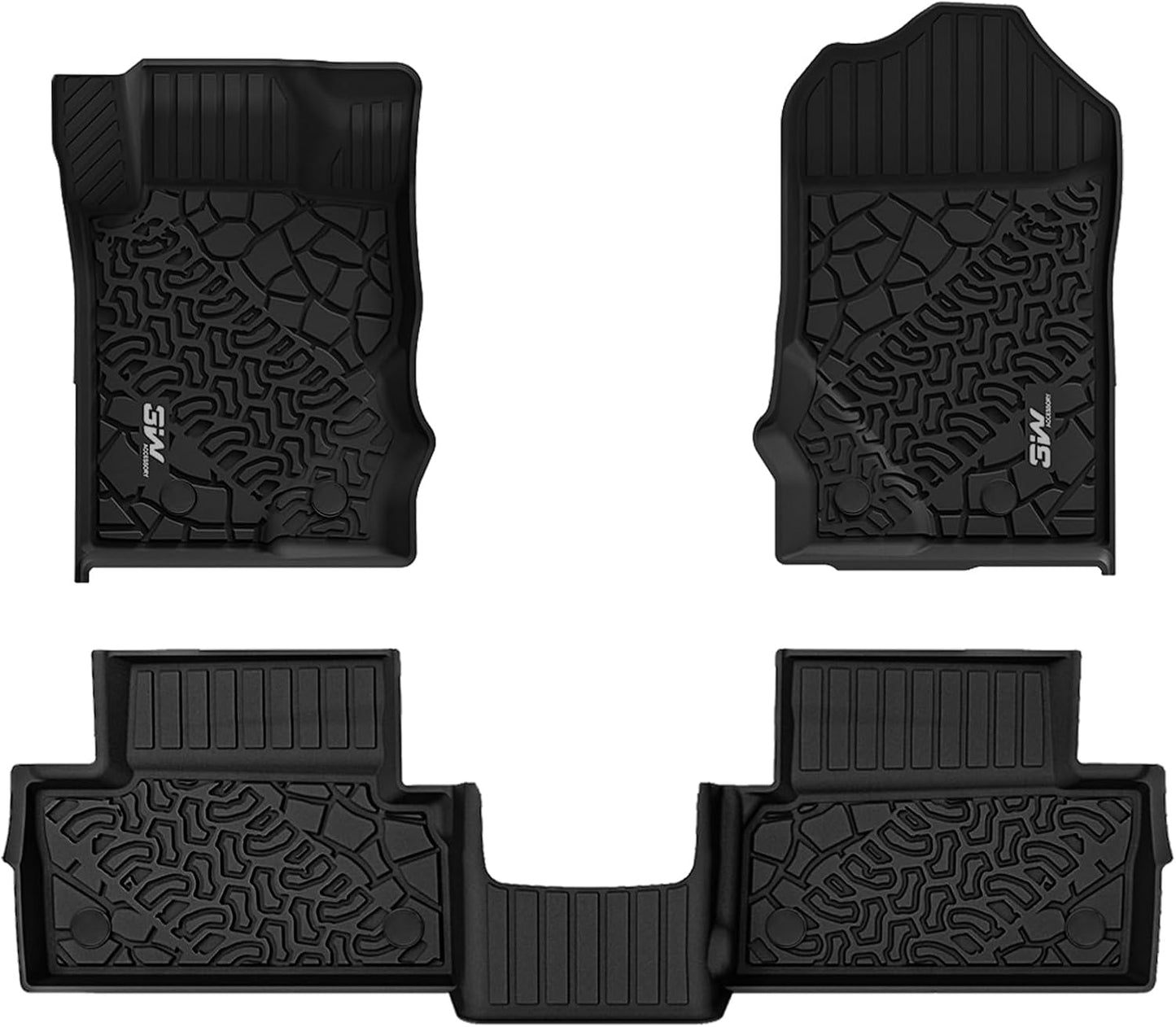 Alfombrillas Ford Bronco todo clima piso negro