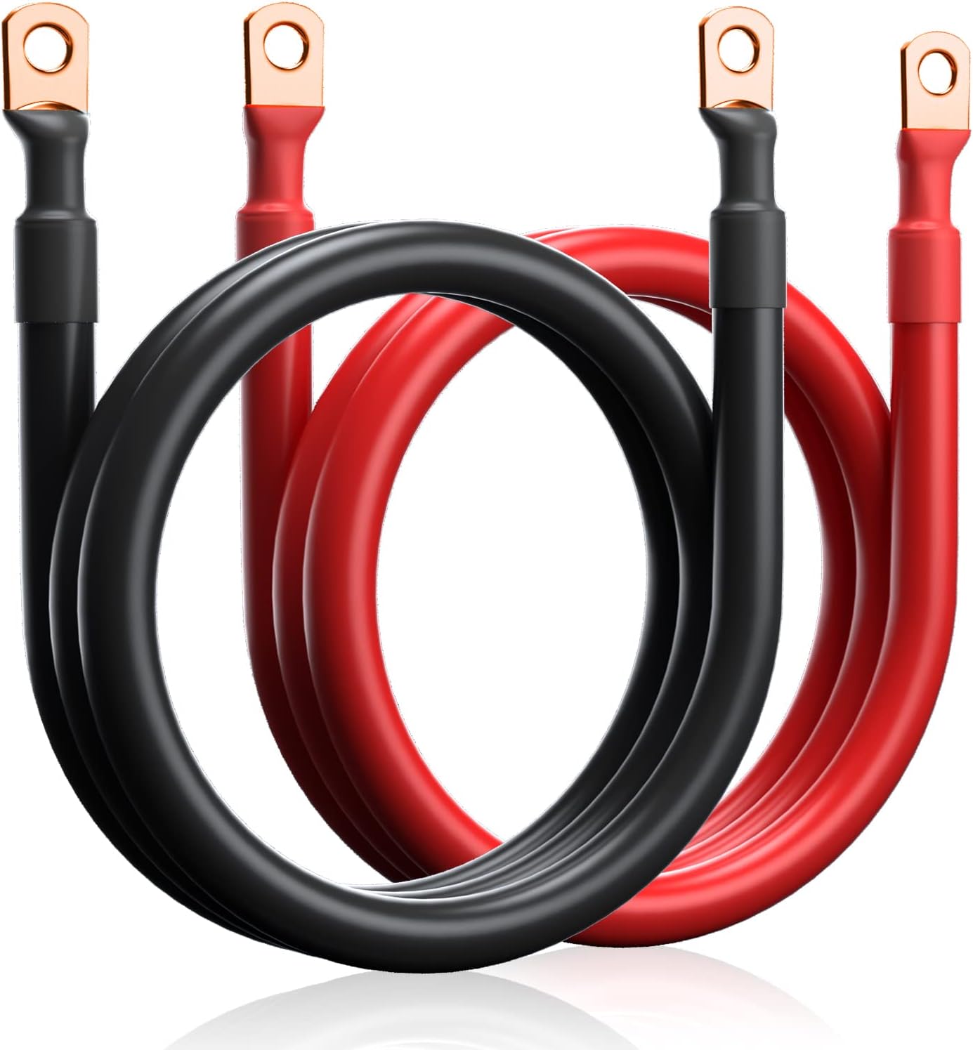 Cable inversor batería 4 AWG 10 pies cobre puro 5/16"