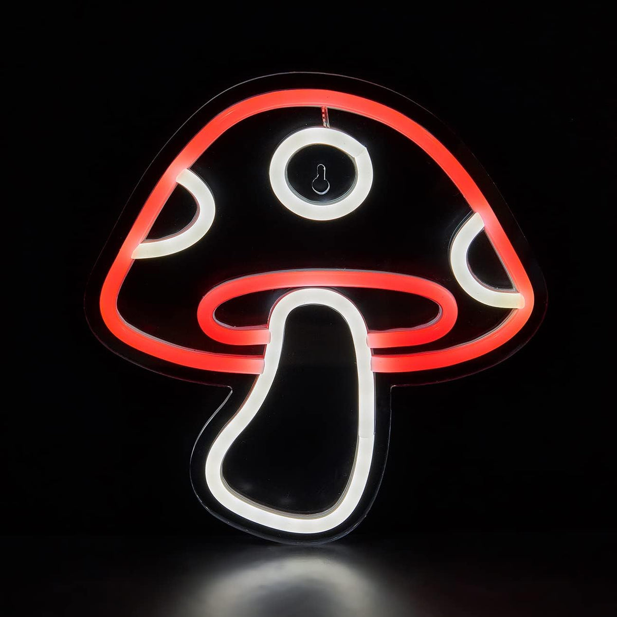 Letrero neón hongo luz USB decoración sala juegos