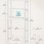 Organiz. baño sobre inodoro 3 niveles 10x25x67" blanco