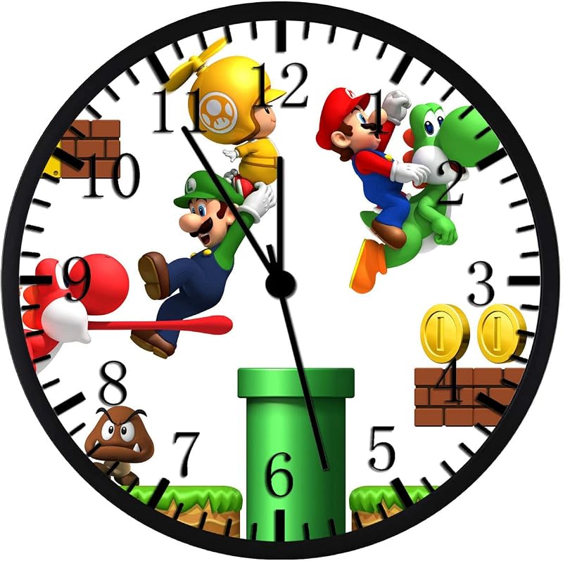 Reloj pared niños 12pulg silencioso con pilas decoración hogar