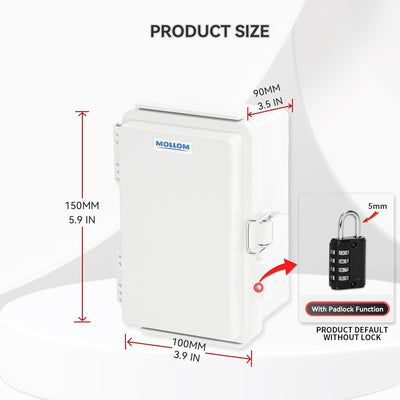 Caja conexión exterior IP67 impermeable cubierta gris bisagras
