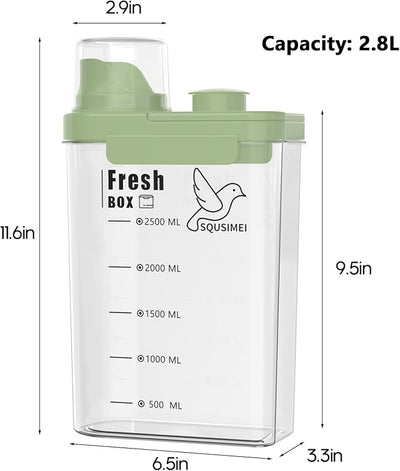 Contenedor semillas ave 3qt con tapa y dispensador