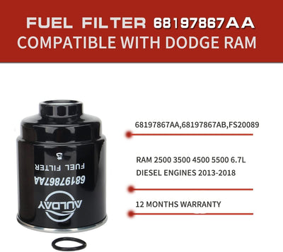 Set filtro combustible comp Dodge Ram 6.7L 13-18