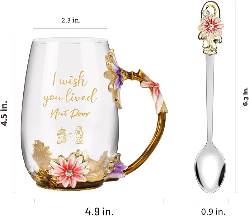 Taza té única regalo amigas cumpleaños mujer