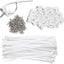 Kit 55 soportes bridas cable 6pulg base sillín roscada blanco
