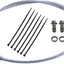 Tubería freno hidráulica trenzada 70" comp GY6 ATV