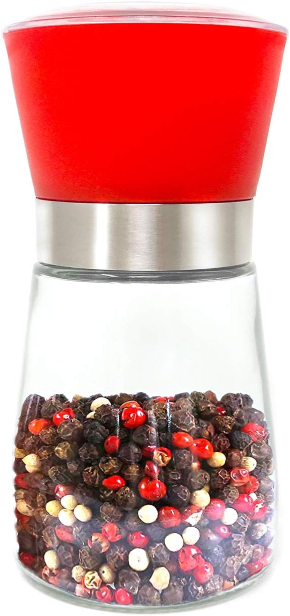 Molinillo de pimienta manual con tarro de cocina