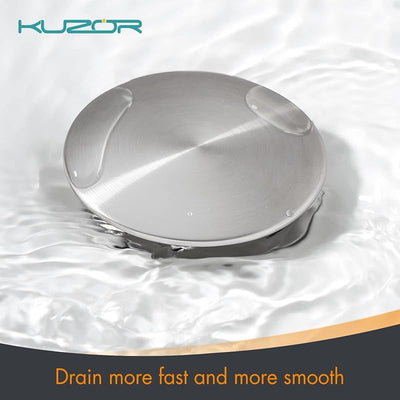 2 Desagües desplegables acero inox 304 cepillado para lavabo