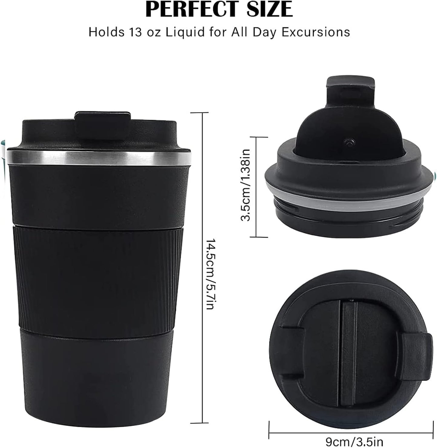 Taza café 12oz aislada acero inox vacío