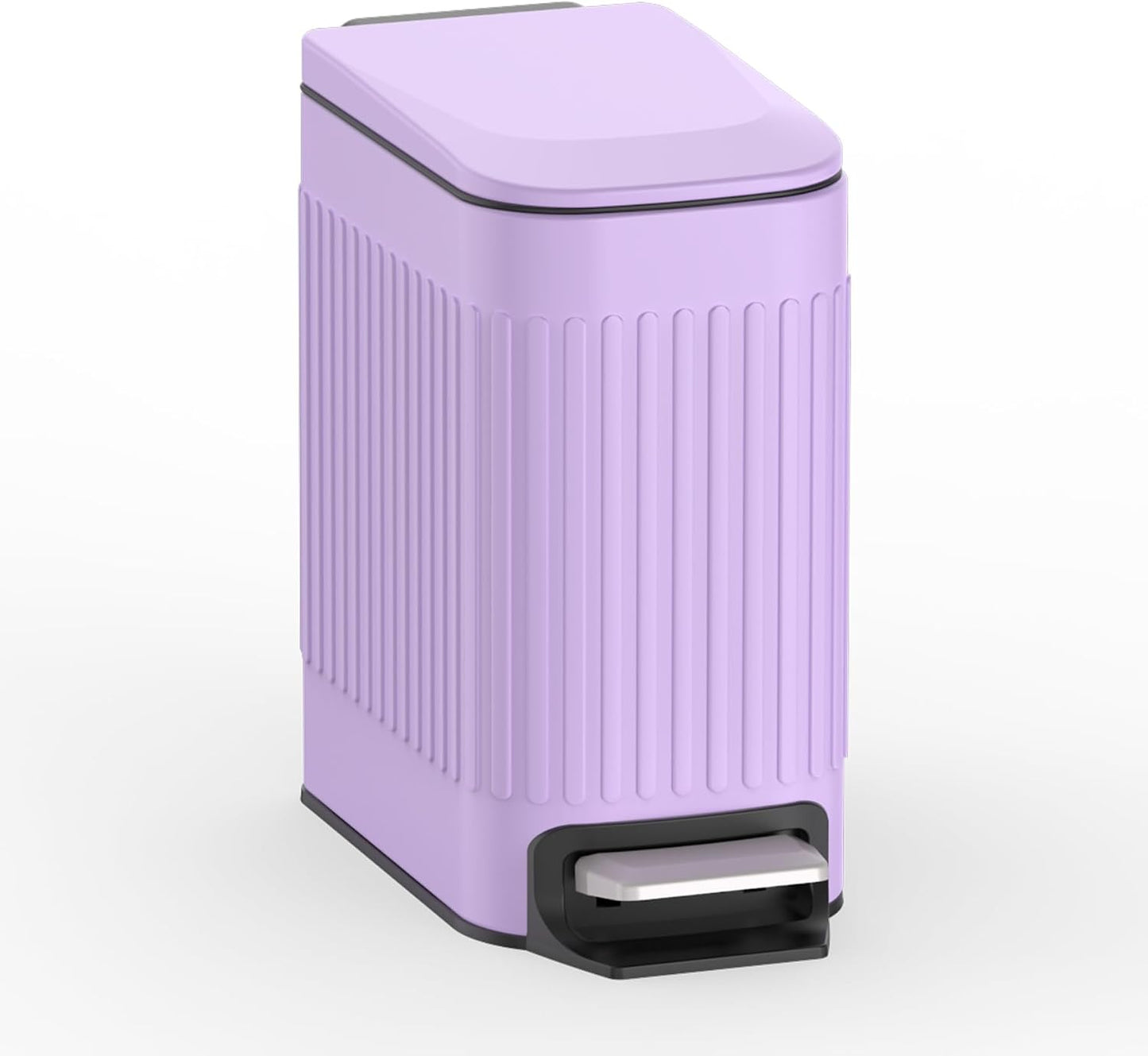 Cubo basura acero inox 6L con tapa suave y pedal